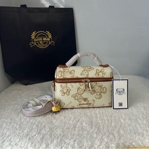 Cream and Brown Mini Bag